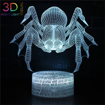 

ATOPH Spider 3D Night Light Boys Girls Bedroom Lighting Decoration Animal LED Nightlight