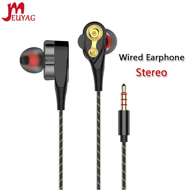 Wired Earphone Headset Noise-Reduction Stereo MEUYAG Sport Music Xiaomi Huawei with Mic