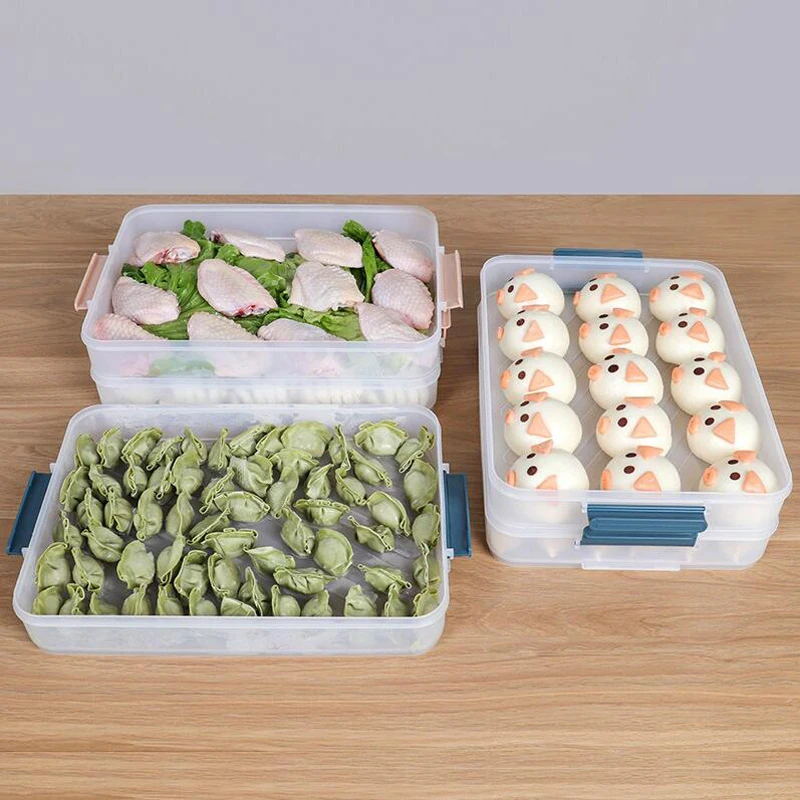 Контейнер для хранения продуктов с крышкой, холодильник, герметичный контейнер для хранения свежей пищи, коробка для хранения яиц и рыбы, чехол-Органайзер