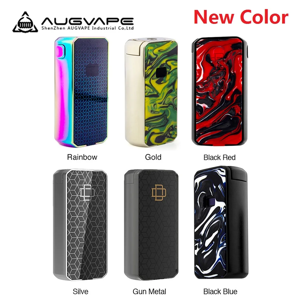 Оригинальный боксмод AUGVAPE Druga Foxy VW 150 Вт работает от двух аккумуляторов 18650 с