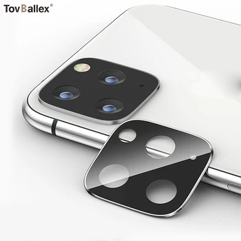 

100Pcs Camera Lens Protective Metal Tempered Glass For Apple iPhone 11 Pro Max 3D Len Protector Titanium Alloy Full Cover Guard