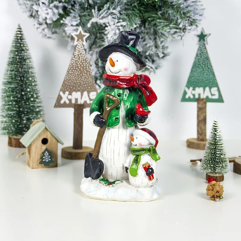 Смола Санта Клаус Рождество орнамент «Сказочный Сад» кукольная Статуэтка дома вечерние Декор на стол ремесла вечерние подарки