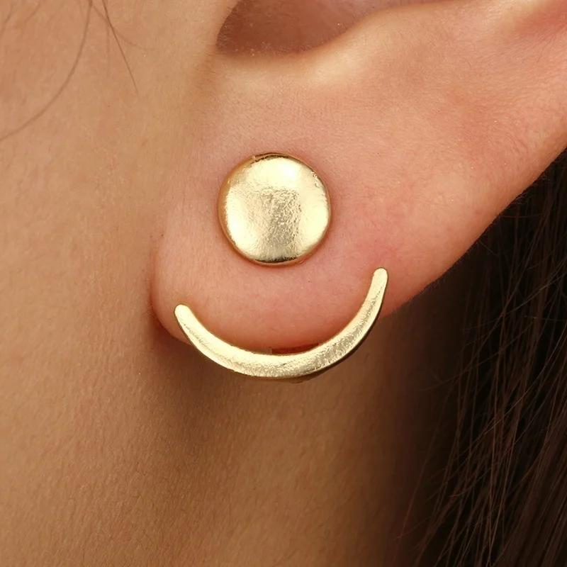 

2020 New Fashion Gold-Plated Earrings for Women Moon Shape Earrings Accessories Party jewerly