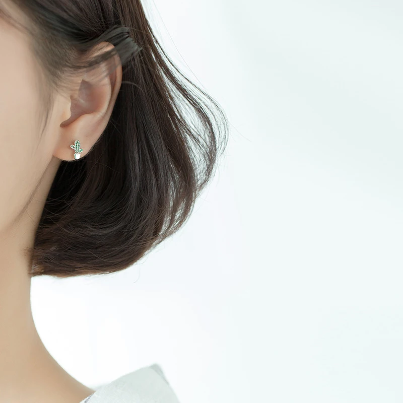 Cactus Stud Earrings - Image 2