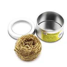 Электрический паяльник наконечник очиститель стальной проволоки с подставкой вспомогательные сварочные аксессуары ремонт припоя инструмент