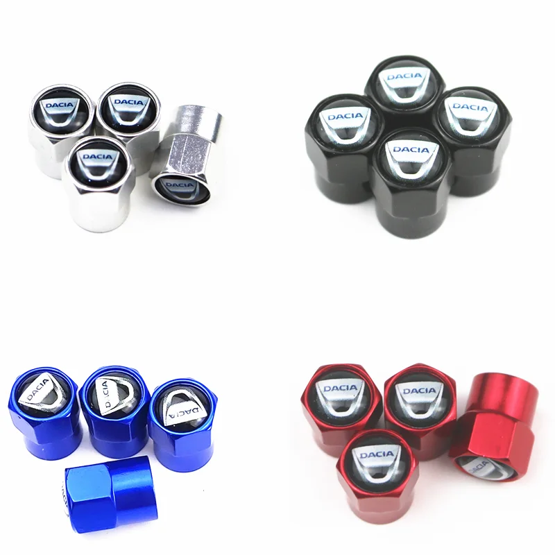 Tapas de vástago de válvula de neumático para coche Dacia Lodgy 2 Mcv Sandero Duster Logan Sandero, accesorios de coche, novedad, 4 Uds.