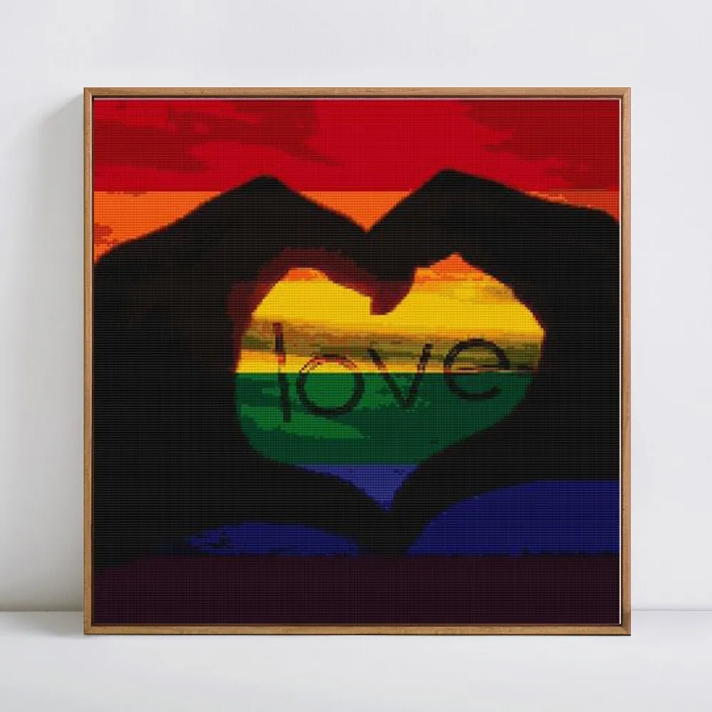 HUACAN-Full-Drill-Square-5D-DIY-Diamond-Painting-Cartoon-Love-Diamond-Embroidery-Cross-Stitch-Picture-Of