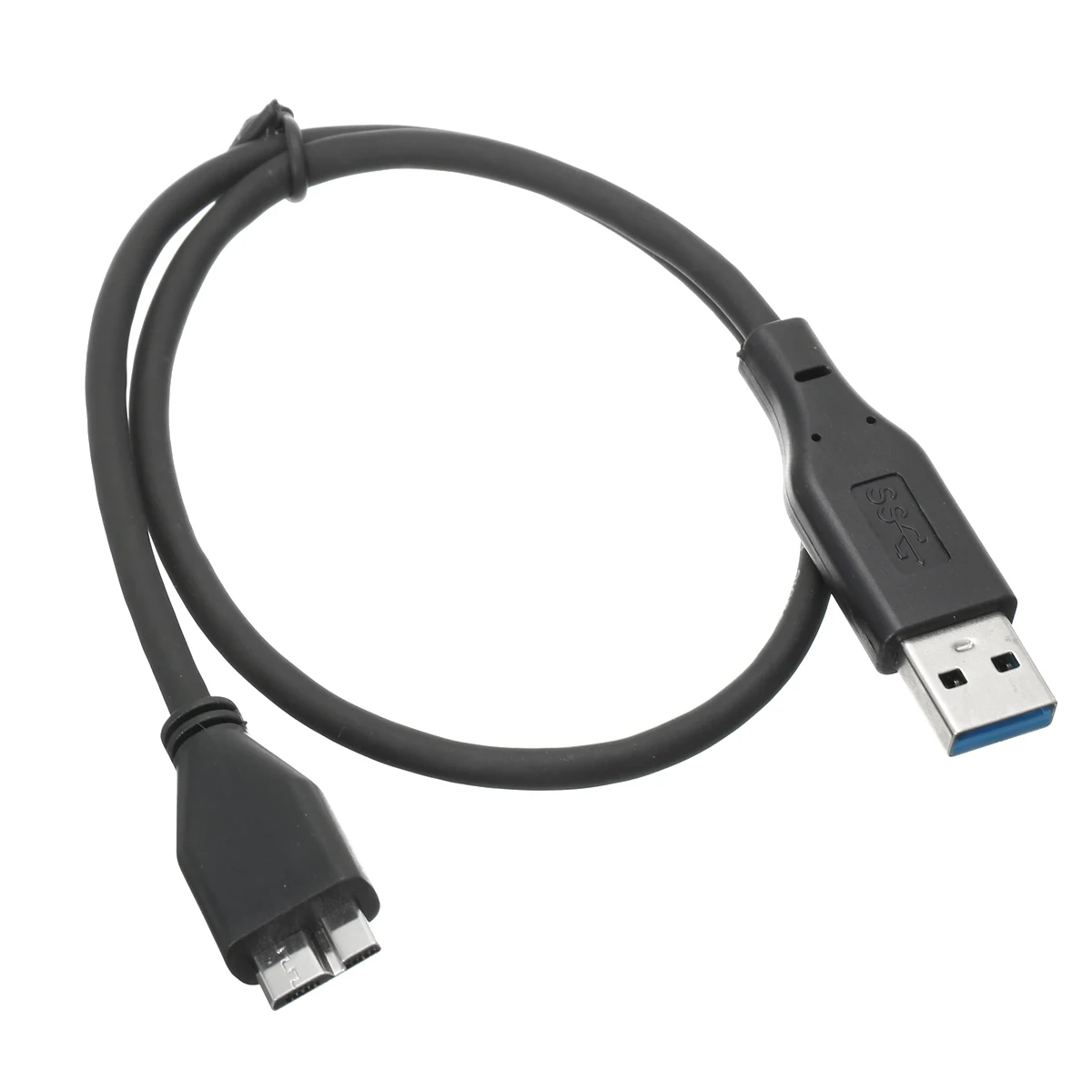 Onsale 50 см USB кабели черный пластик USB 3,0 папа A к Micro B кабель для передачи данных Шнур для внешнего жесткого диска