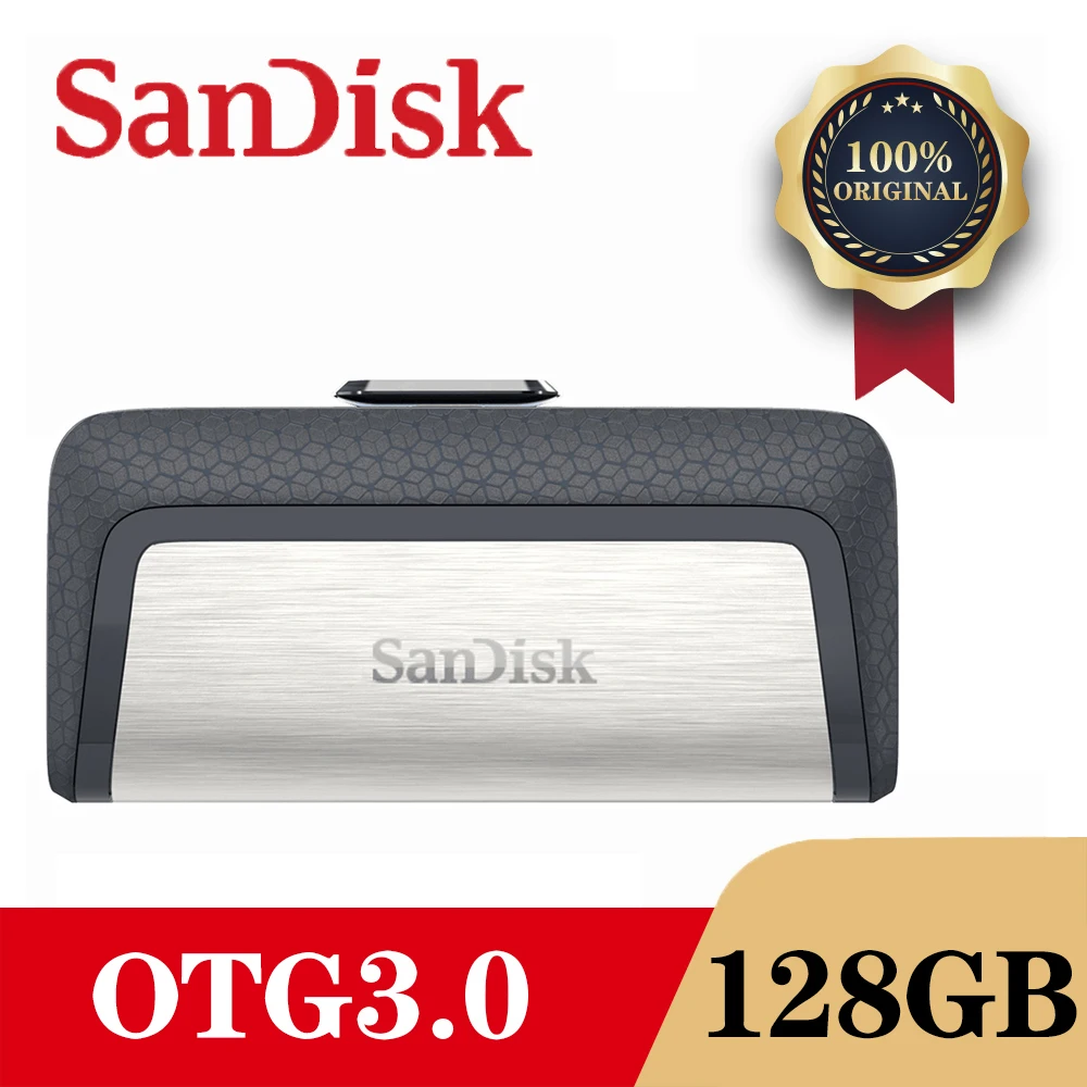 SanDisk DDC2 USB 3,0 OTG флэш-диск 128 Гб 64 ГБ 32 ГБ 16 ГБ флеш-накопитель Флешка карта памяти флэш-накопитель для ПК/Android type-C