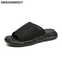 Мужские тапочки; пляжные шлепанцы; Повседневная модная летняя обувь; резиновые тапочки; дизайнерская обувь для мужчин