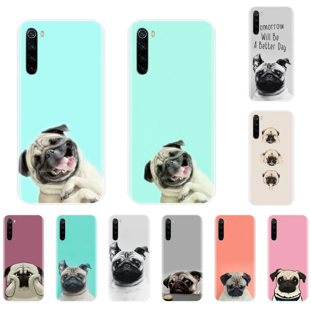Pug French Bulldog Newly Arrived Black Cell Phone Case For Xiaomi Redmi 4x 5 plus 6A 7 7A 8 mi8 8lite 9 note 4 pro | Мобильные