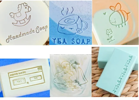 DIY Handmade Soap Stamp Resin Soap Stamp Handmade Stamp Chapter Mold Soap  Chapter Various Patterns Mini Seal DIY Gift (Lotus)