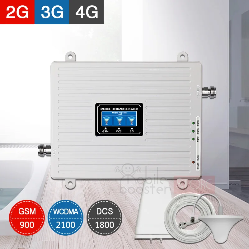 

Repeater gsm 2g 3g 4g cellular amplifier 900+1800+2100 GSM UMTS LTE 4G signal booster network booster signal amplifier Repeater