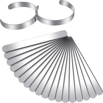 

18 Pieces Bracelet Blanks Stainless Steel Bangle Blanks DIY Cuff Bracelet Blanks for Making Presents Stamping Jewelry
