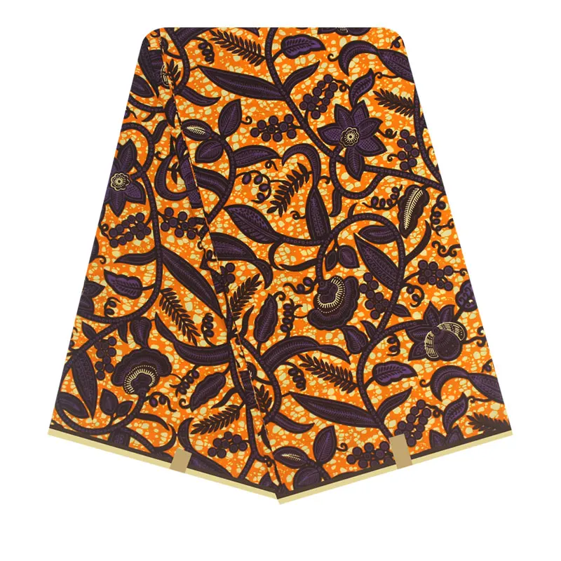 Отличительный лист узор Африканский принт ткань пагны восковой хлопок tissu tenue Африканский воск африканская ткань H1812 - Цвет: 11
