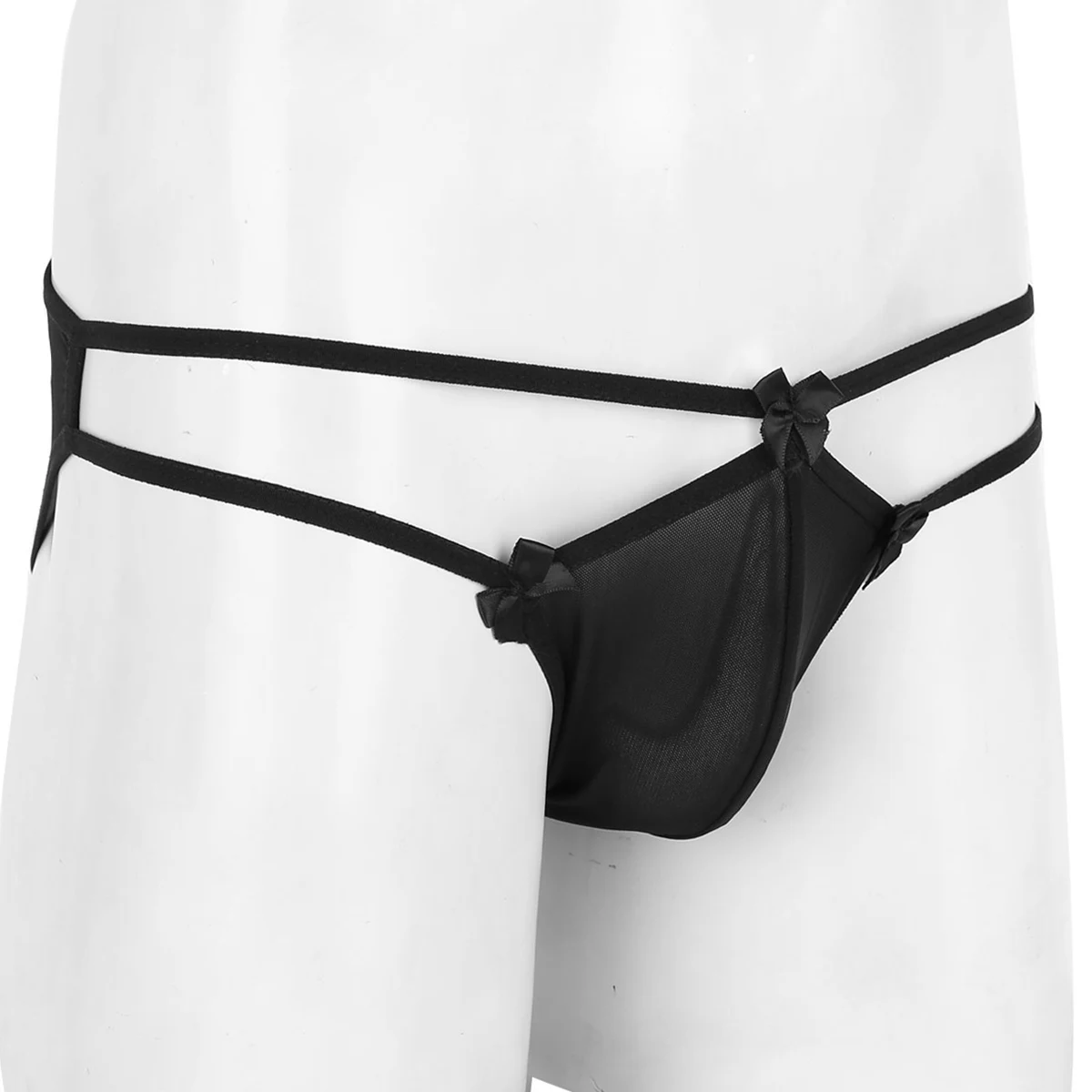 Горячее нижнее белье SISSY трусы мужские прозрачная ткань Низкая талия Jockstraps Bulge бикини трусы нижнее белье трусы