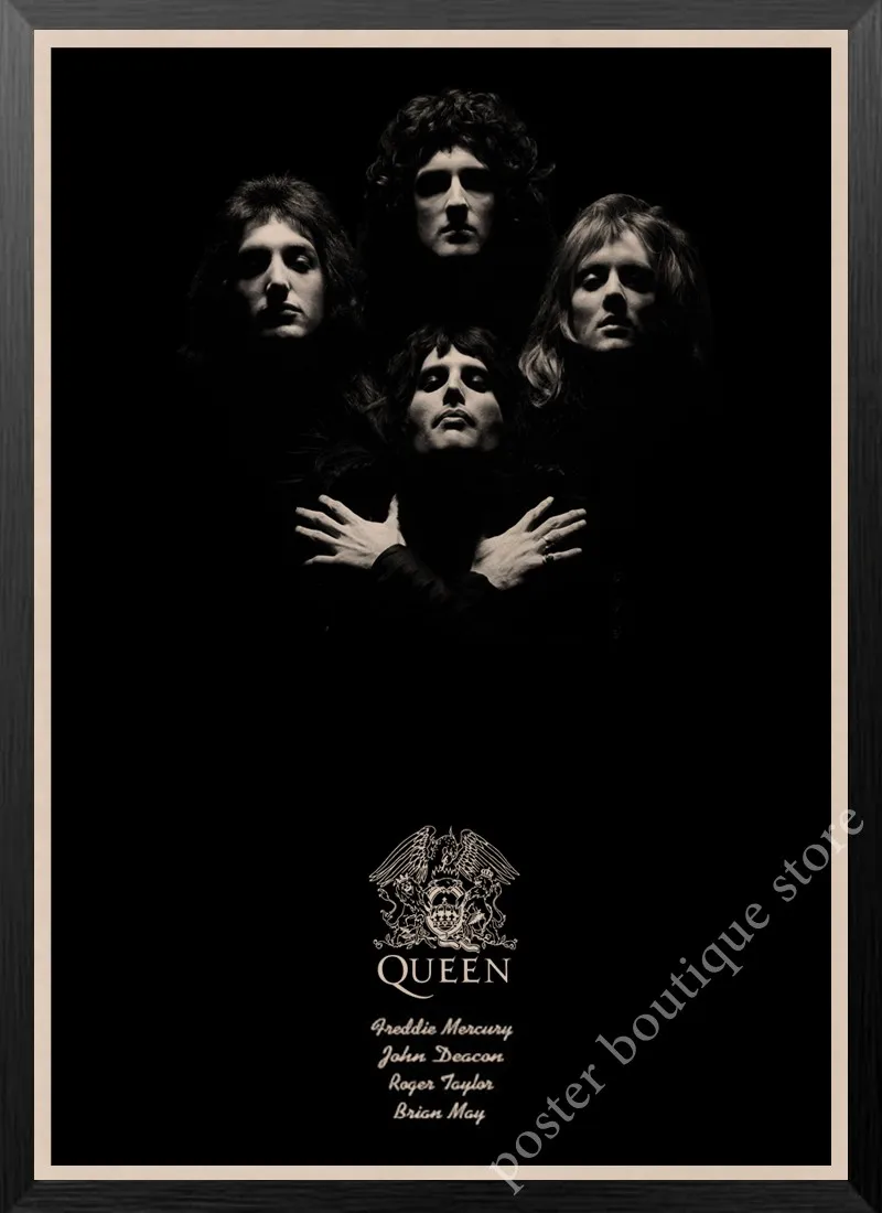 Queen Band музыкальный плакат на крафт-бумаге Фредди Меркьюри, Brian мая винтажная Высококачественная декоративная роспись стены стикер - Цвет: 17