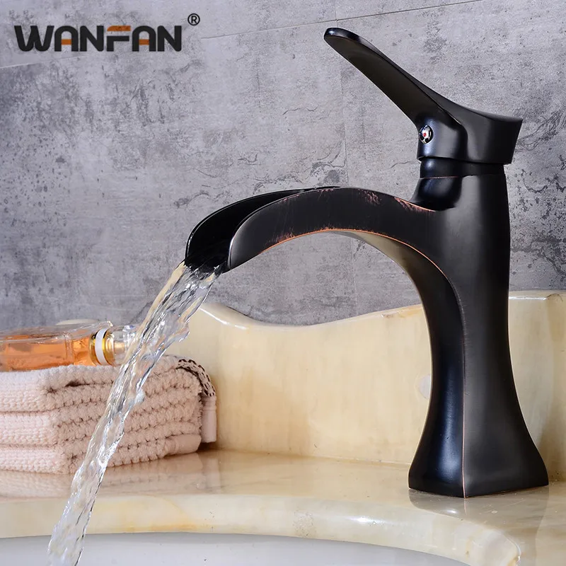 

Basin faucet black faucet faucet bathroom sink faucet single handle hole deck Brushed faucet hot and cold water faucet S79-409