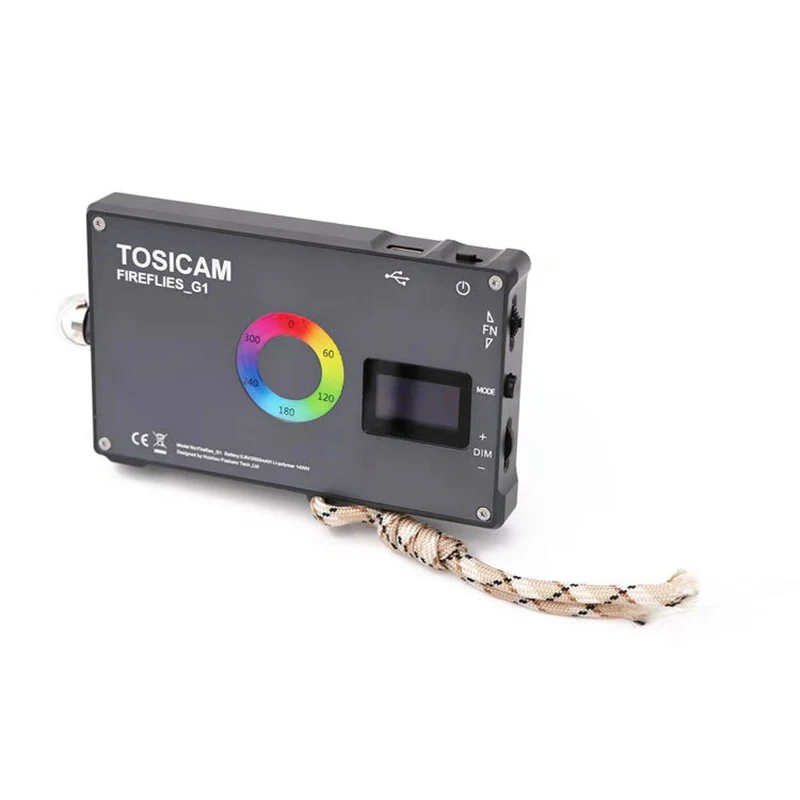 

RGB LED Video Light Photography Lighting 2400K-10000K Dimmable Full Color Fill Light on Camera Cold Shoe For Nikon DSLR Camera