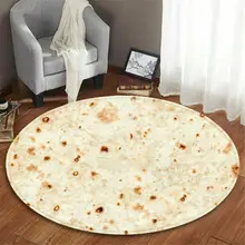 60 см фланелевый наземный ковер Блинный узор круглый коврик Забавный ковер домашний декор