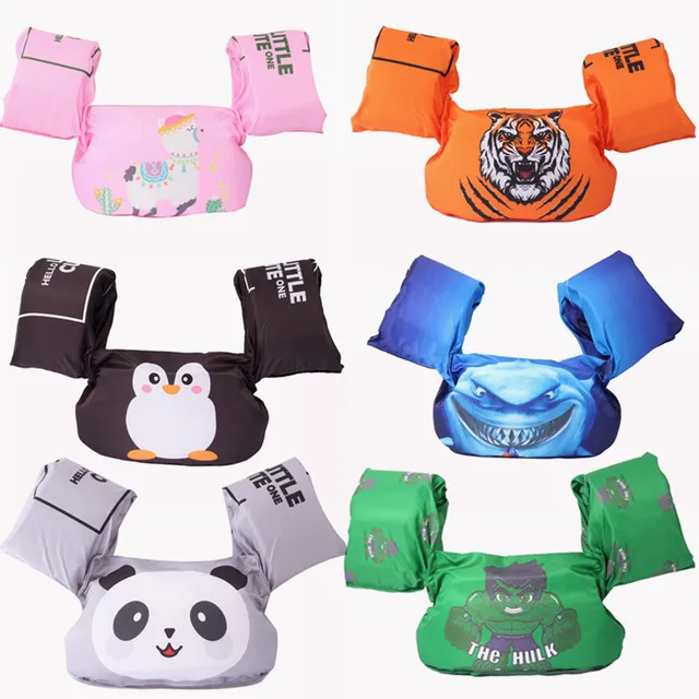 Baby Float Cartoon Arm Sleeve Life Jacket Swimsuit Foam Safety Swimming Training Floating Pool Float Swimming Ring puddle jumper 1