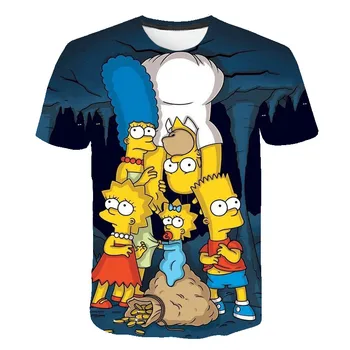 

2020 new T-shirt Simpson printing 3D boys girls T-shirt casual Harajuku cartoon kids funny T-shirt harajuku tops
