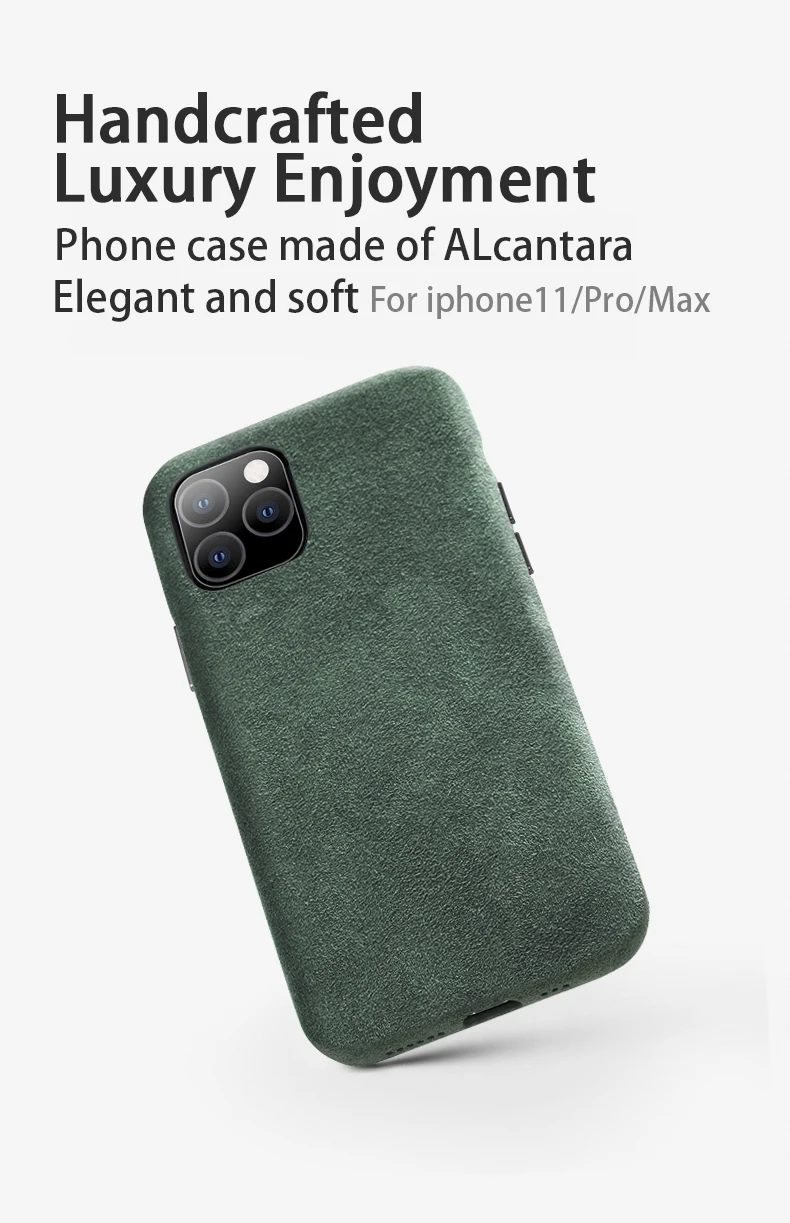 SanCore для iPhone 11 pro Max чехол для телефона ALCANTARA модный кожаный чехол с полной защитой бизнес роскошный чехол для телефона замшевый Чехол для мужчин