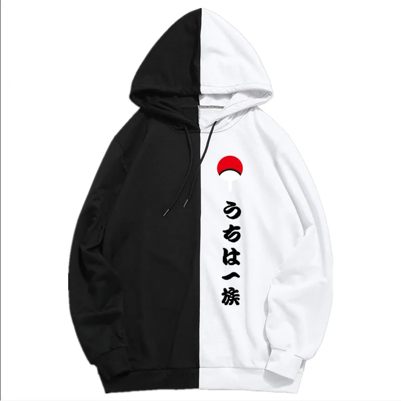 Японская аниме Uchiha Familie толстовка мужская летняя Sharingan Doppel Farbe кофта с капюшоном