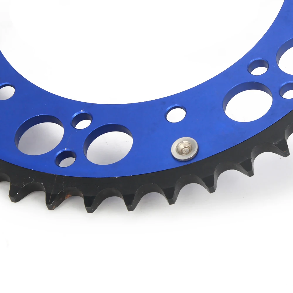Carreto Traseiro Yz125 Yz250 Yz250f Yz450f Wr250f Wr450f Enduro Supermoto Motard Corrida Cnc Azul 48 49 50 51t 11 rear chain sprocket