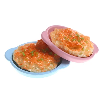 

1pcs 1:12 Dollhouse Miniature Mini Meat Sauce Noodles With Scallion Model Accessories