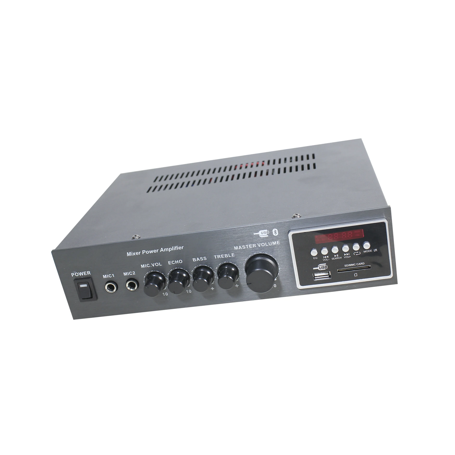 Профессиональный 120123 мини высокой мощности 60 Вт аудио миксер усилитель с usb и MP3 для BGM и голосовых приложений