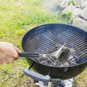 

Barbecue Grill Cleaning Brush Stainless Steel BBQ Racks Scraper Brushes BBQ Grill Cleaner Cleaning Tool Kitchen Accessories