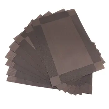 

Pvc Non-Slip Western Food Mat European Style Diagonal Photo Frame Insulation Pad Four Corner Placemat