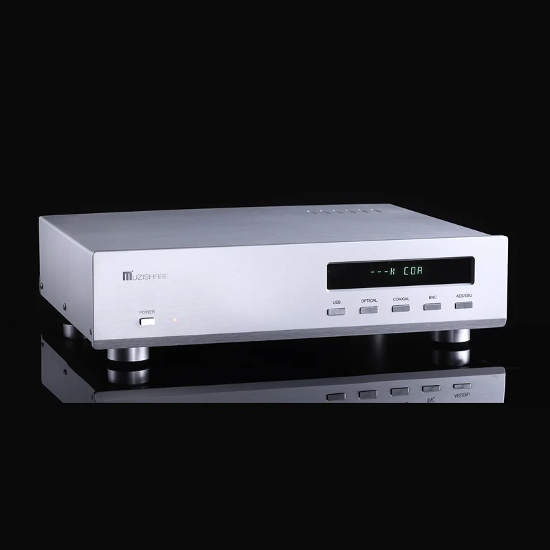 Новый вакуумный трубчатый аудио декодер Muzishare R10 ES9018 32 бит DAC 6Z4 + 12AU7 USB/OPT/COAX |