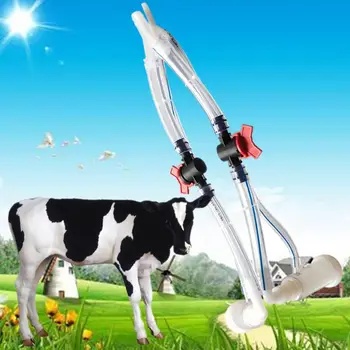 

Electric Piston Sheep Milking Cup Machine Durable Tools with Adjustable Suction Milk Tray for Small Farm Livestock Parts