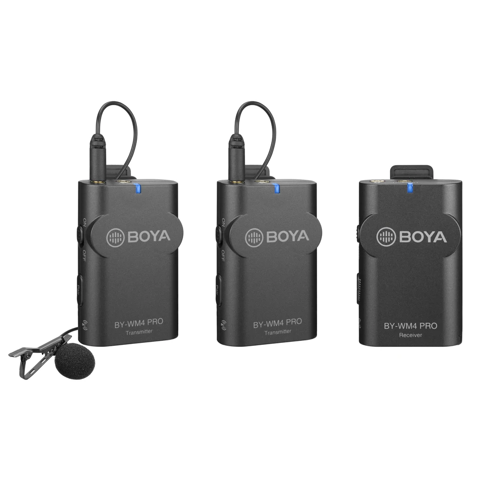 Boya BY-WM4 pro беспроводной микрофон системы петличный нагрудный для DSLR видеокамеры