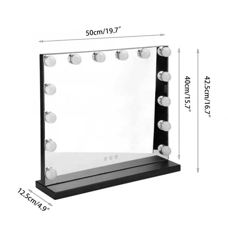14LED тщеславие зеркало туалетный столик зеркало Косметика с подсветкой диммируемая лампа Регулируемая Яркость макияж зеркало огни