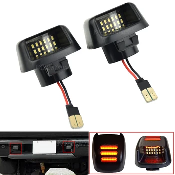 

Car Number White Red 18SMD LED License Plate Lights For Nissan Xterra Titan 2007-2015 Suzuki Equator 2009-2012