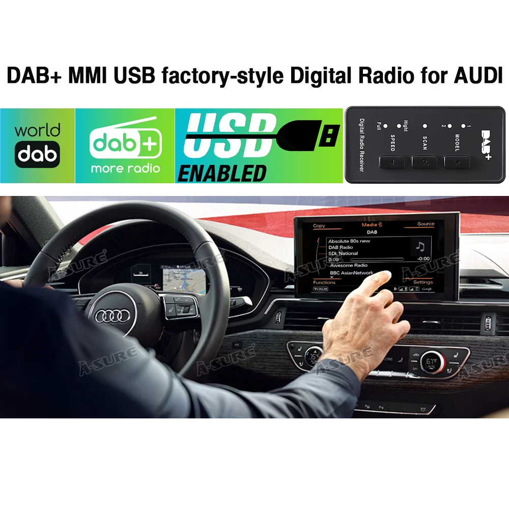 A Sure Car Auto Radio DAB+ Antenna USB 