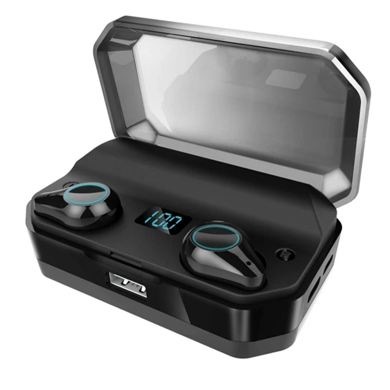 Bluetooth 5,0 наушники 9D стерео беспроводные наушники для T9 TWS IPX7 водонепроницаемый 7000mAh светодиодный внешний Смарт-аккумулятор держатель телефона