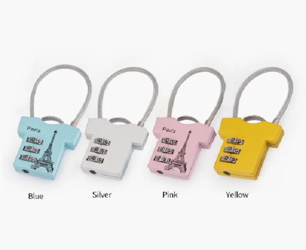 High Quality Fashion Mini Black Travel Luggage Suitcase Combination Lock Padlocks Case Password Digit Code Bag Locks Accessories 1set rectangle padlocks mini luggage hardware locks with key lock for travel wedding jewelry box diary book suitcase