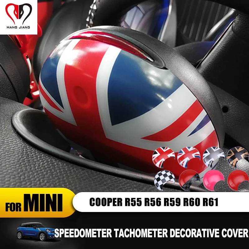 Юнион Джек Тахометр крышка наклейка для mini cooper R55 R56 R60 R61 R58 R59 земляк Clubman интерьерная наклейка s Чехол