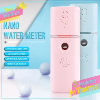 

28ml Nano Mist Face Steamer Deep Moisturizing Facial Sprayer Mini Lightweight Sprayer Santitizer Portable USB Humidifier Sprayer