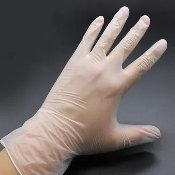 

20PCS Food Grade Disposable vinyl Gloves Anti-static Plastic Gloves For Food Cleaning Cooking Restaurant Kitchen Accessories New