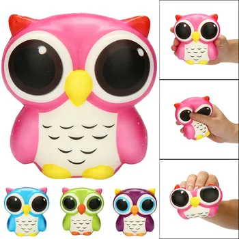 

Adorable Owl Squishy Slow Rising Cartoon Doll Cream Scented Stress Relief Toy Decompression kid toys brinquedos juguetes игрушки