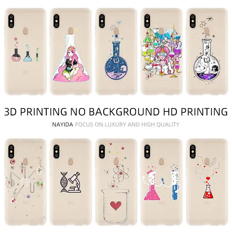 Мягкий чехол для Xiaomi 10 8 A2 A3 Cc9 Lite Mi 9se A1 6X 5X Note Pro Love chemical|Бамперы| |