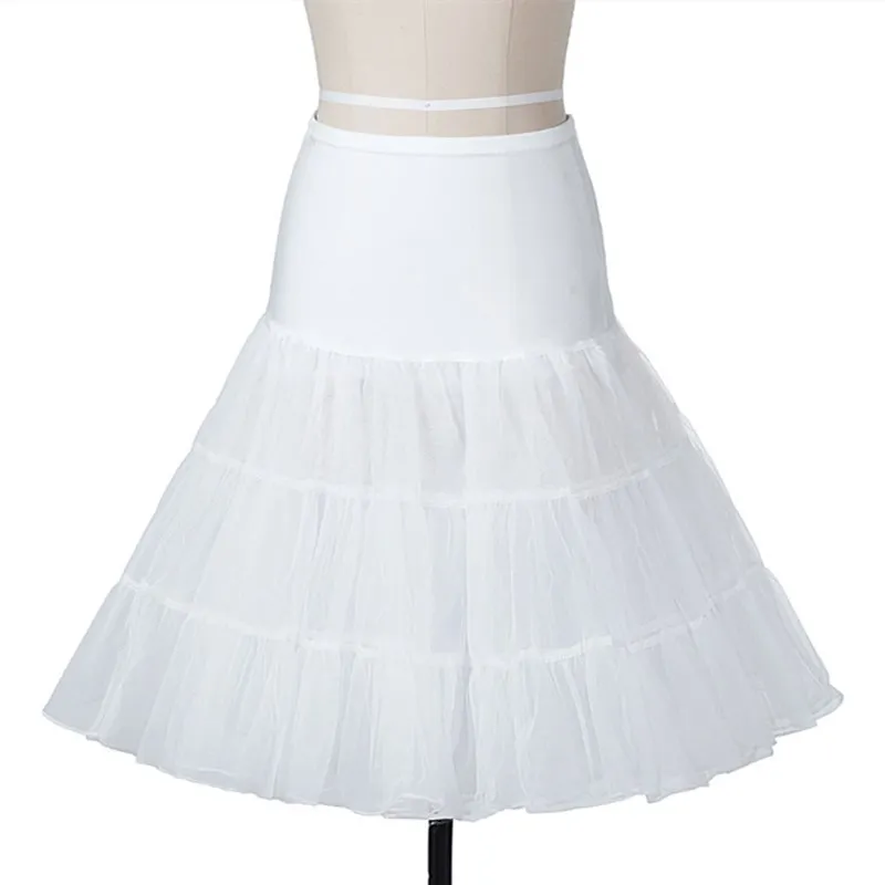 pettiskirt white Рождественское платье, вечерние, рождественское, женское платье с длинным рукавом, зимнее, элегантное, Свинг, платья для вечеринок, Robe Femme, повседневное, рокабилли, Vestidos - Цвет: pettiskirt white