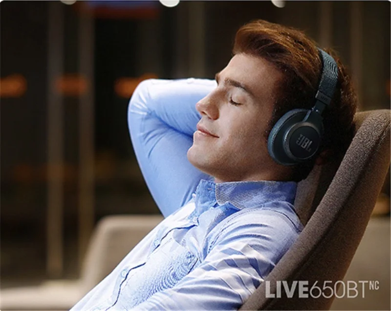 JBL LIVE 650BTNC Bluetooth наушники аудио шумоподавление AI Smart Voice беспроводные наушники для сотового телефона динамическая игровая гарнитура