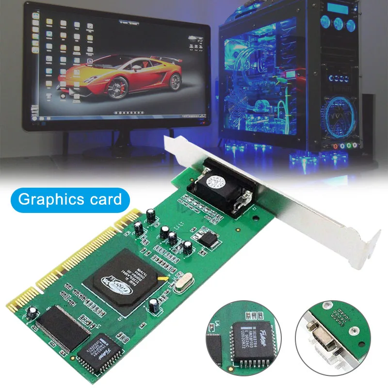 Desktop Computer Cpi Graphics Card Ati Rage Xl 8mb Vga Video Card Pc ...