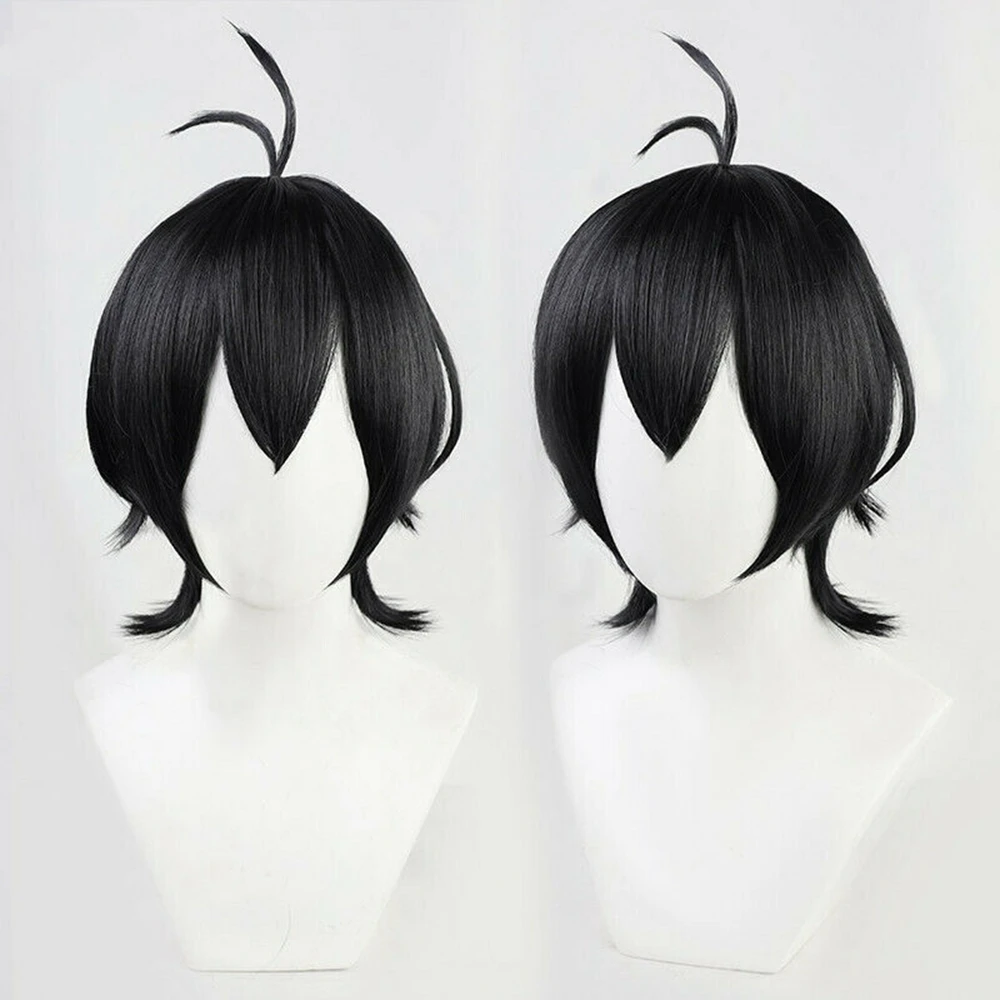miya SK8 the Infinity Miya Chinen short layered black wig,SK8 the